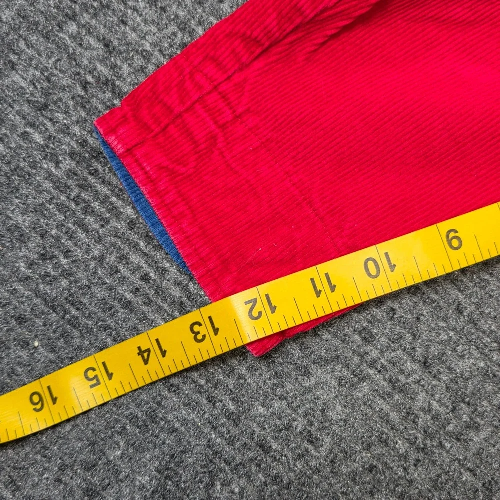 Vintage Hush Puppies Corduroy Ace Pilot Airplane Overalls Kids Size 3T Red